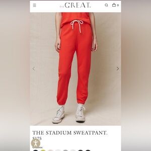 The Great Stadium Sweatpant |Seasonal Color Tart | Size 4 Xl | New Without Tags
